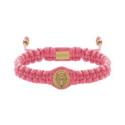 Gold Charm-Pink2 - سوار ضفيرة - تسوق اونلاين من متجر راستال للاكسوارات النسائية والرجالية